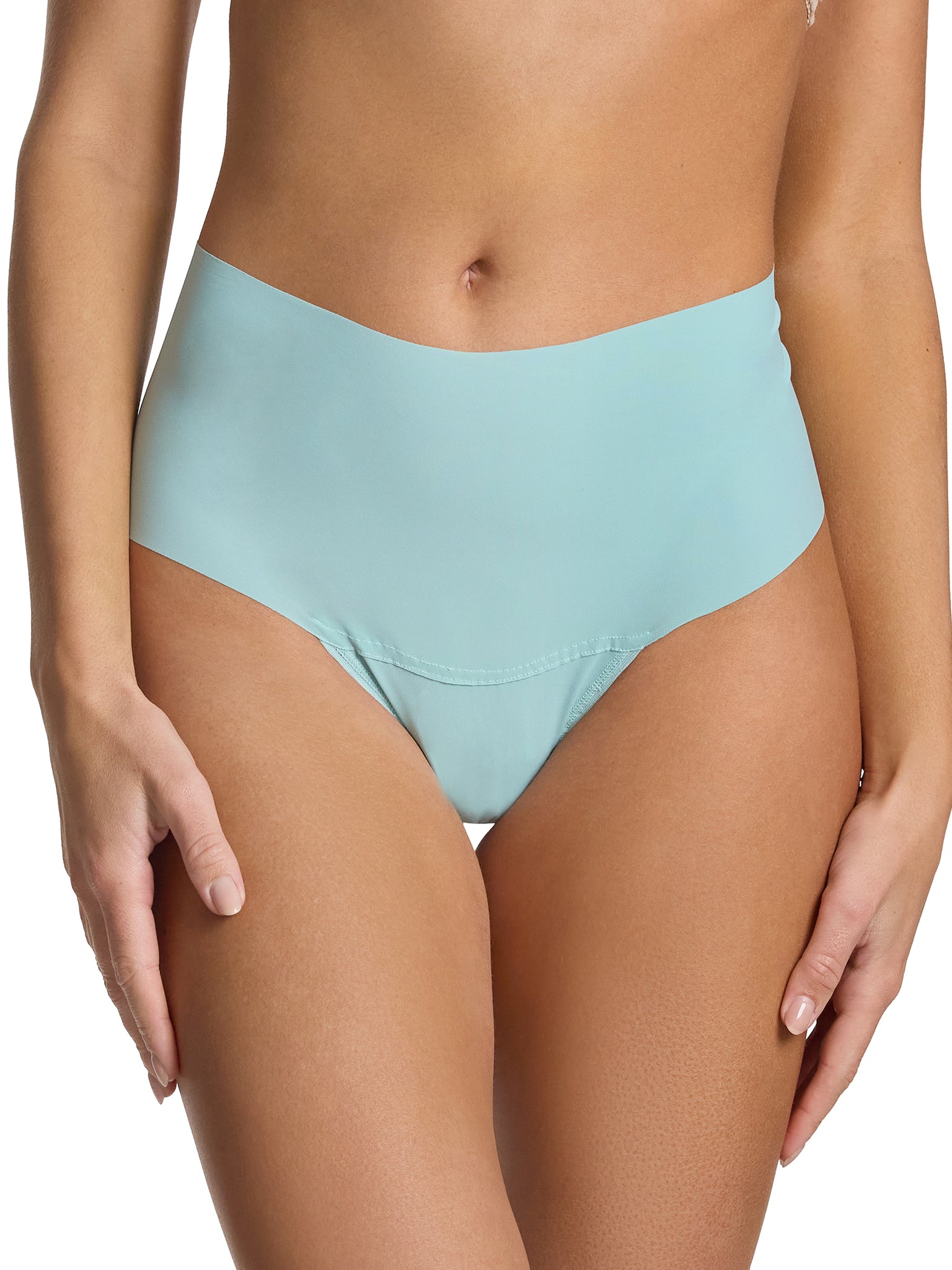 BreatheSoft™ High Rise Thong Eucalyptus Green
