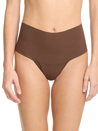 BreatheSoft™ High Rise Thong Mahogany Sale