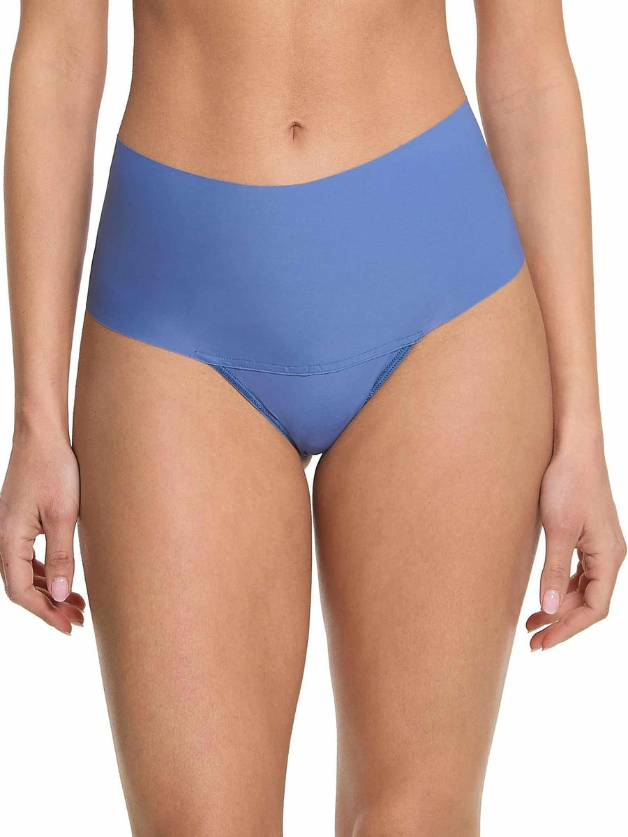 BreatheSoft™ High Rise Thong Rainy Day Blue Sale