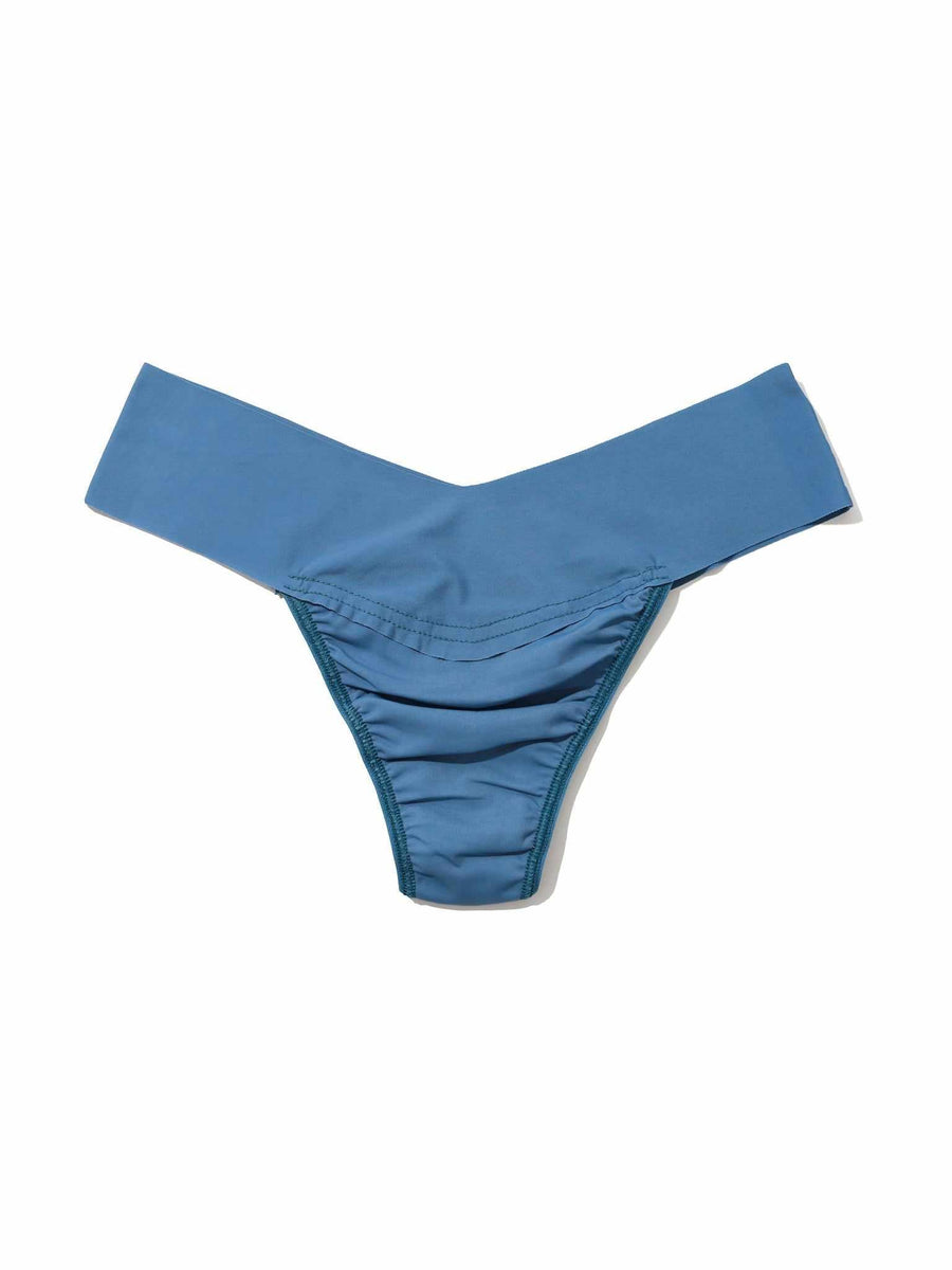 BreatheSoft™ Natural Rise Thong Rainy Day Blue Sale