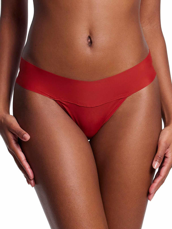BreatheSoft™ Natural Rise Thong Sundried Tomato Red  Black Friday Sale