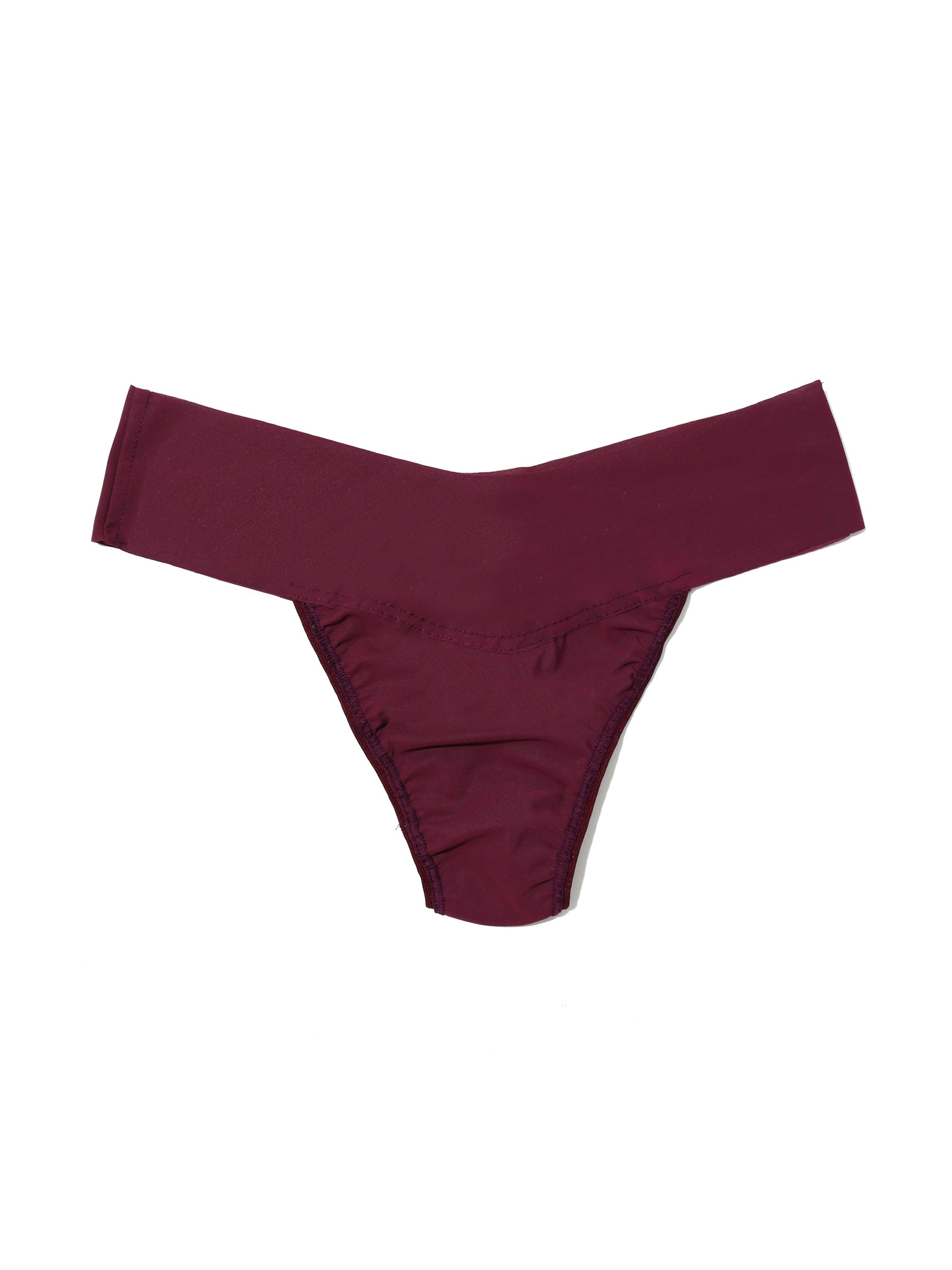 BreatheSoft™ Natural Rise Thong Dried Cherry Red