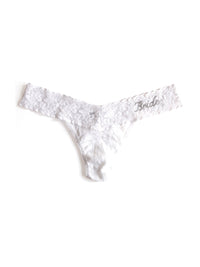 Bride Crystal Signature Lace Low Rise Thong-WHITE-CRYSTAL-Hanky Panky