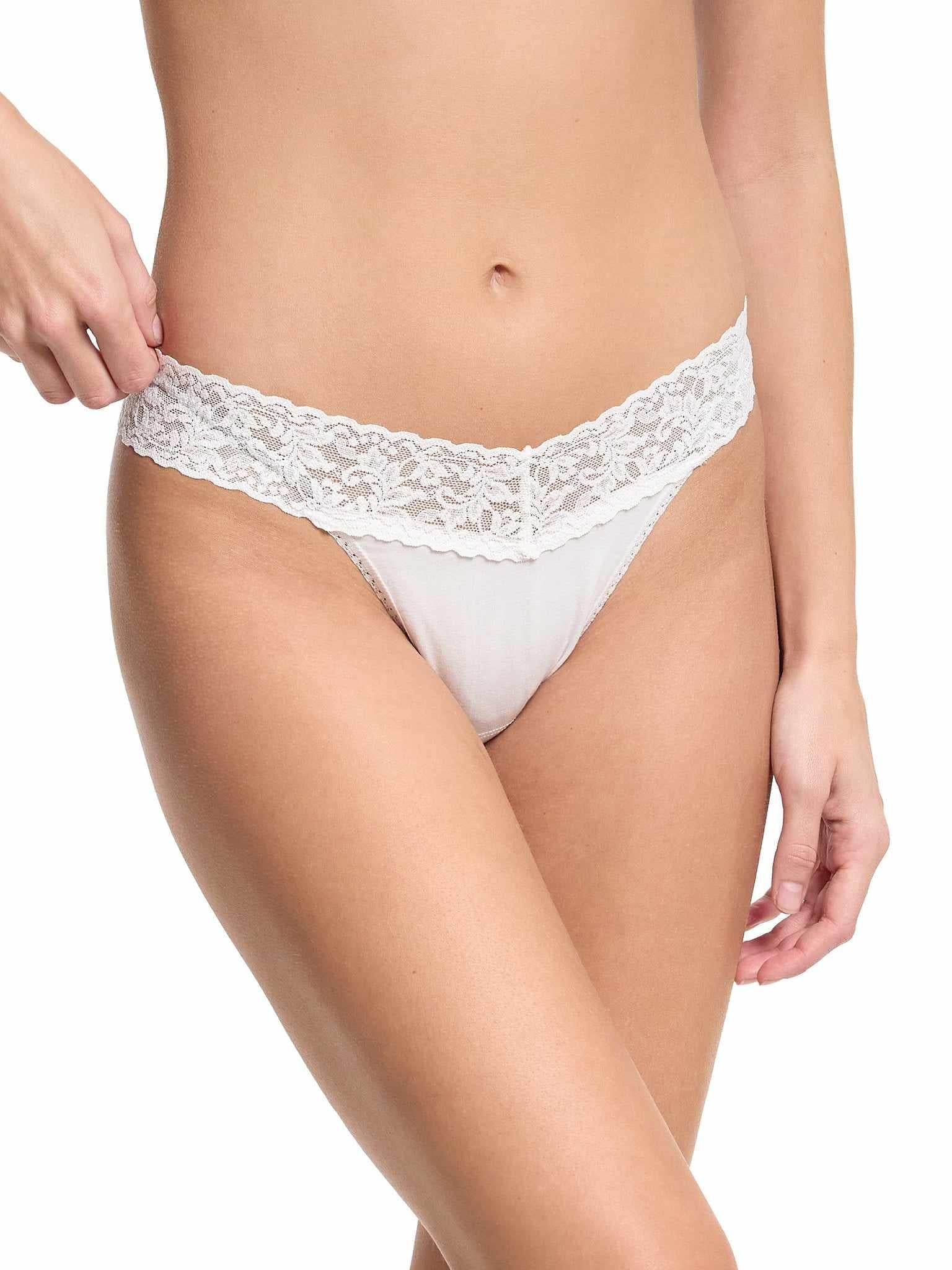 Cotton 5 Pack Original Rise Thongs | Hanky Panky
