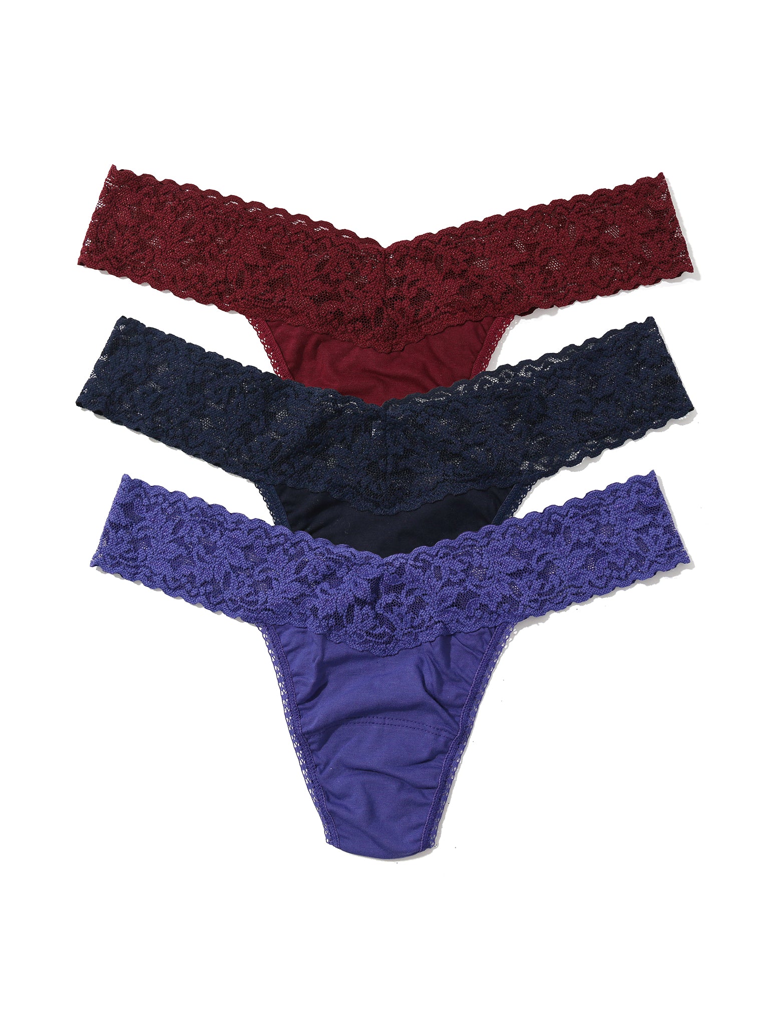 Cotton Low Rise Thong Holiday 3 Pack Cracker