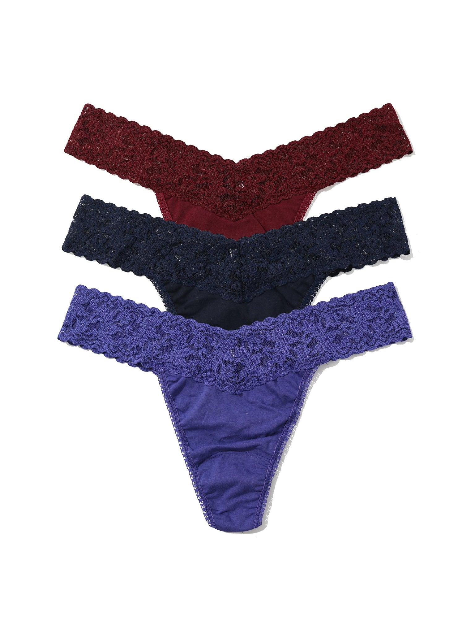 Cotton Original Rise Thong Holiday 3 Pack Cracker