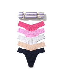 Cotton Original Rise Thong Holiday 5 Pack Cracker