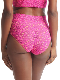 Cross-Dyed Leopard French Brief Siesta Pink