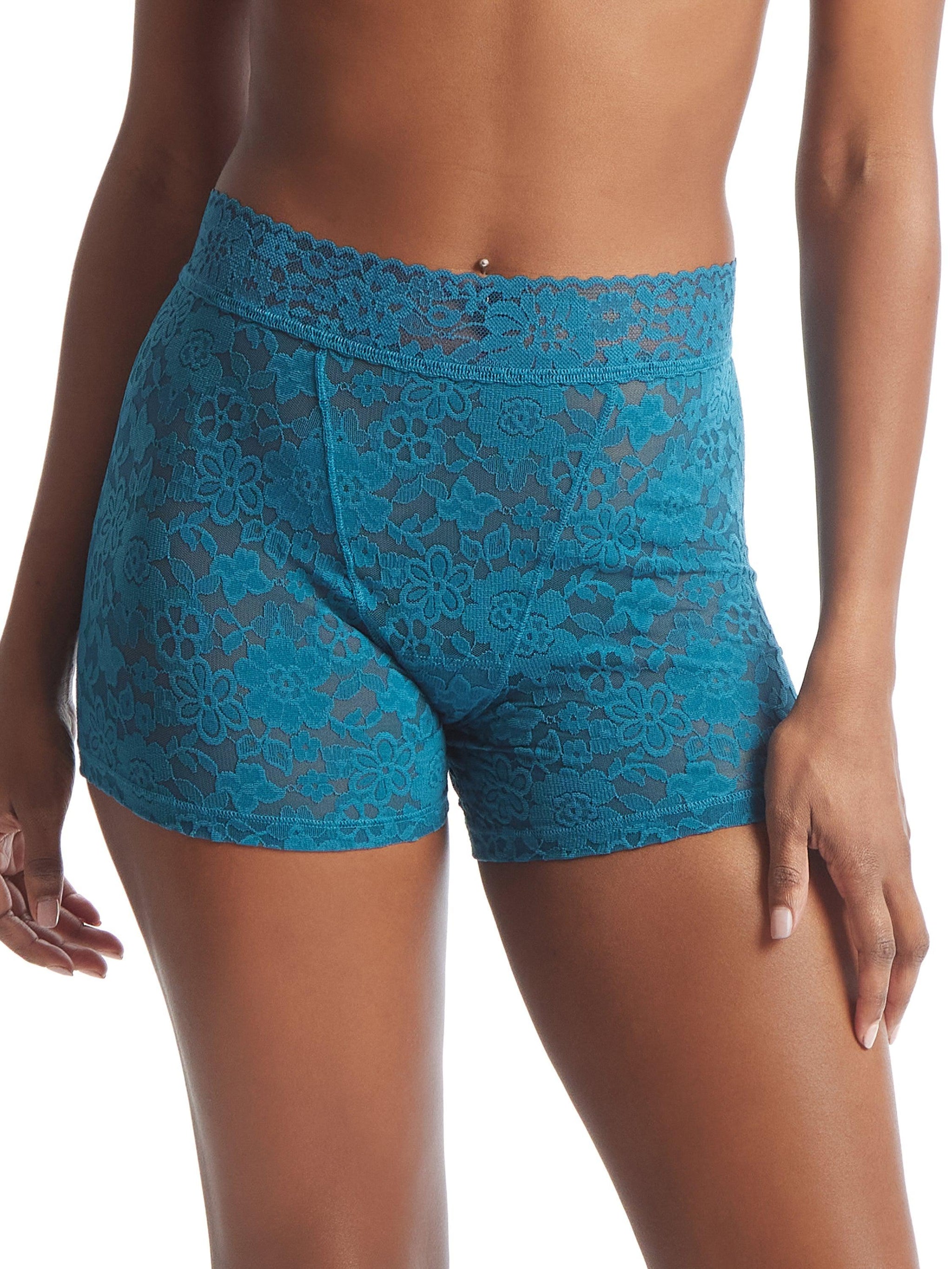 Daily Lace™ Boxer Brief Earth Dance Green