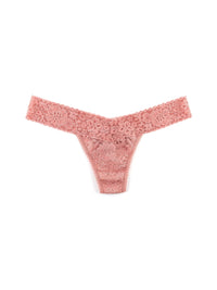 Daily Lace™ Low Rise Thong Antique Rose Pink Sale