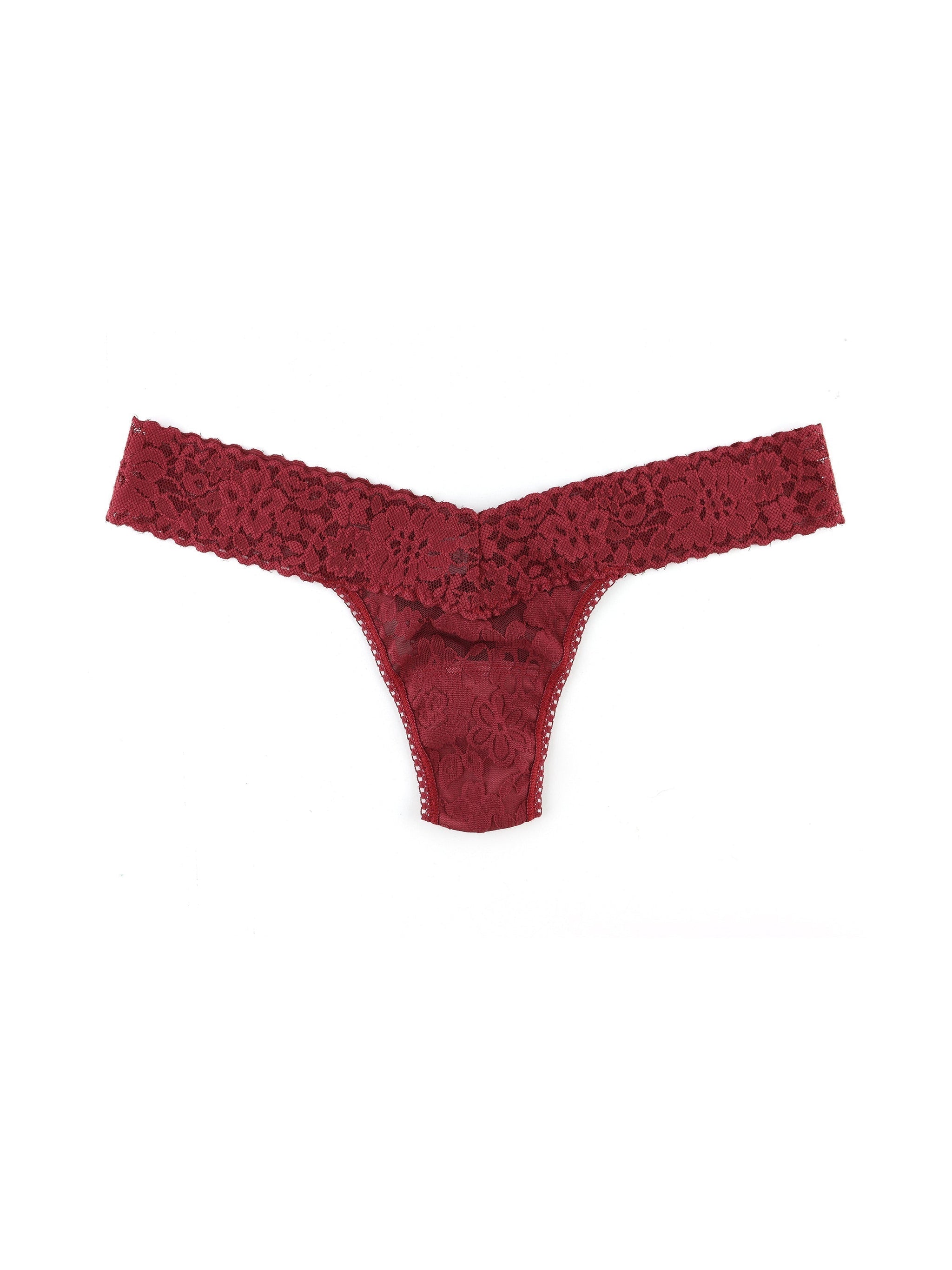 Daily Lace™ Low Rise Thong Shiraz Red Sale