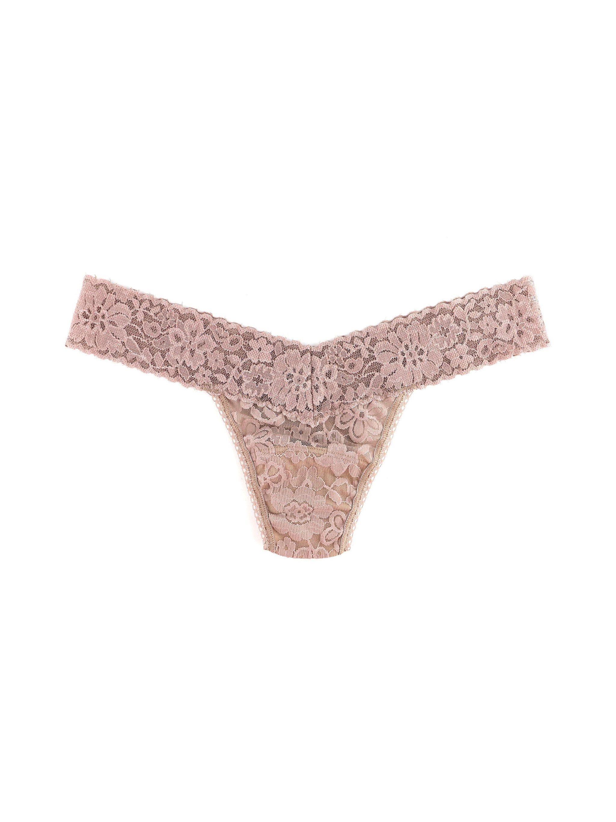 Daily Lace Low Rise Thong-TAUPE-Hanky Panky