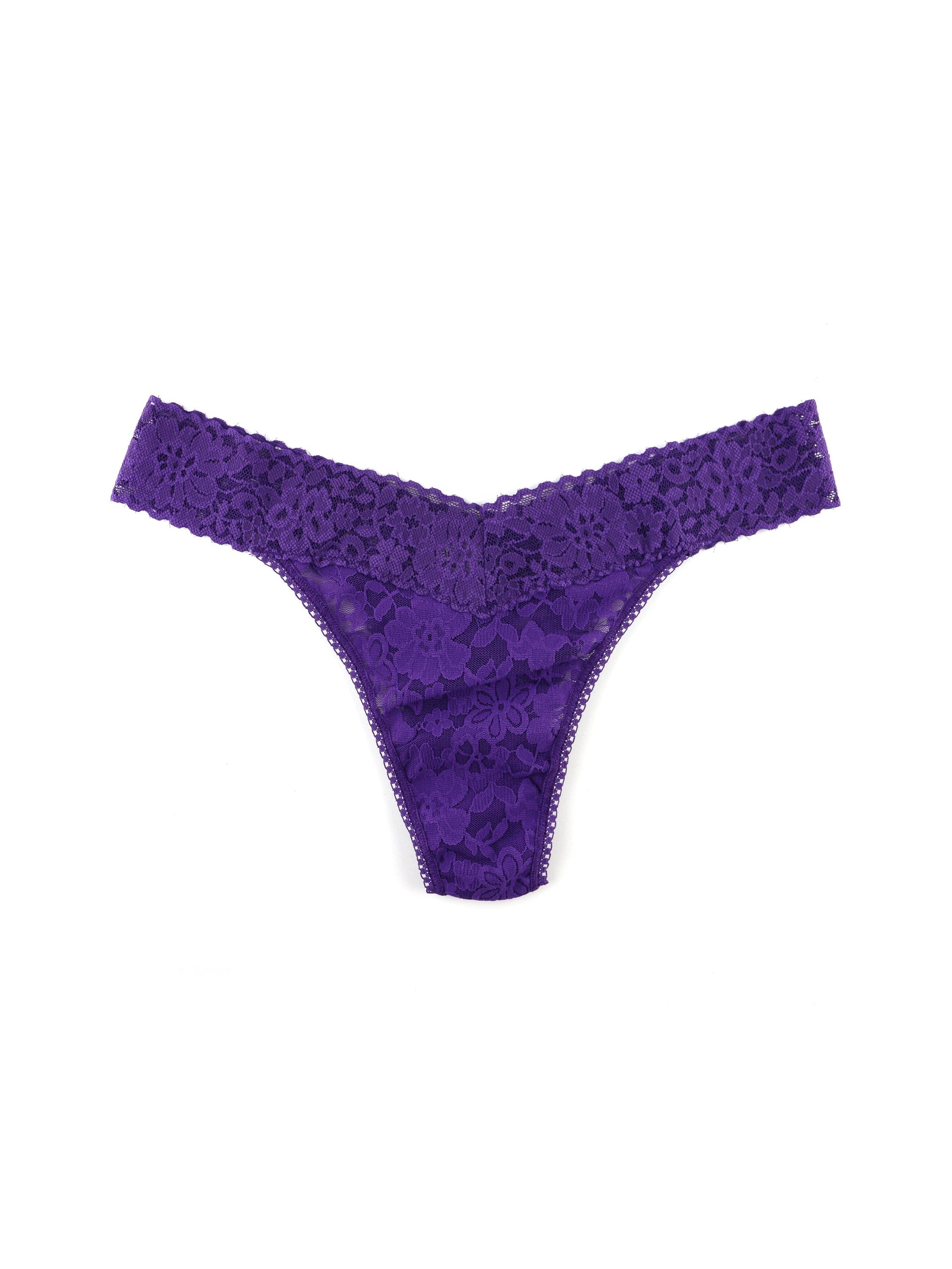 Daily Lace™ Original Rise Thong Cassis Purple Sale