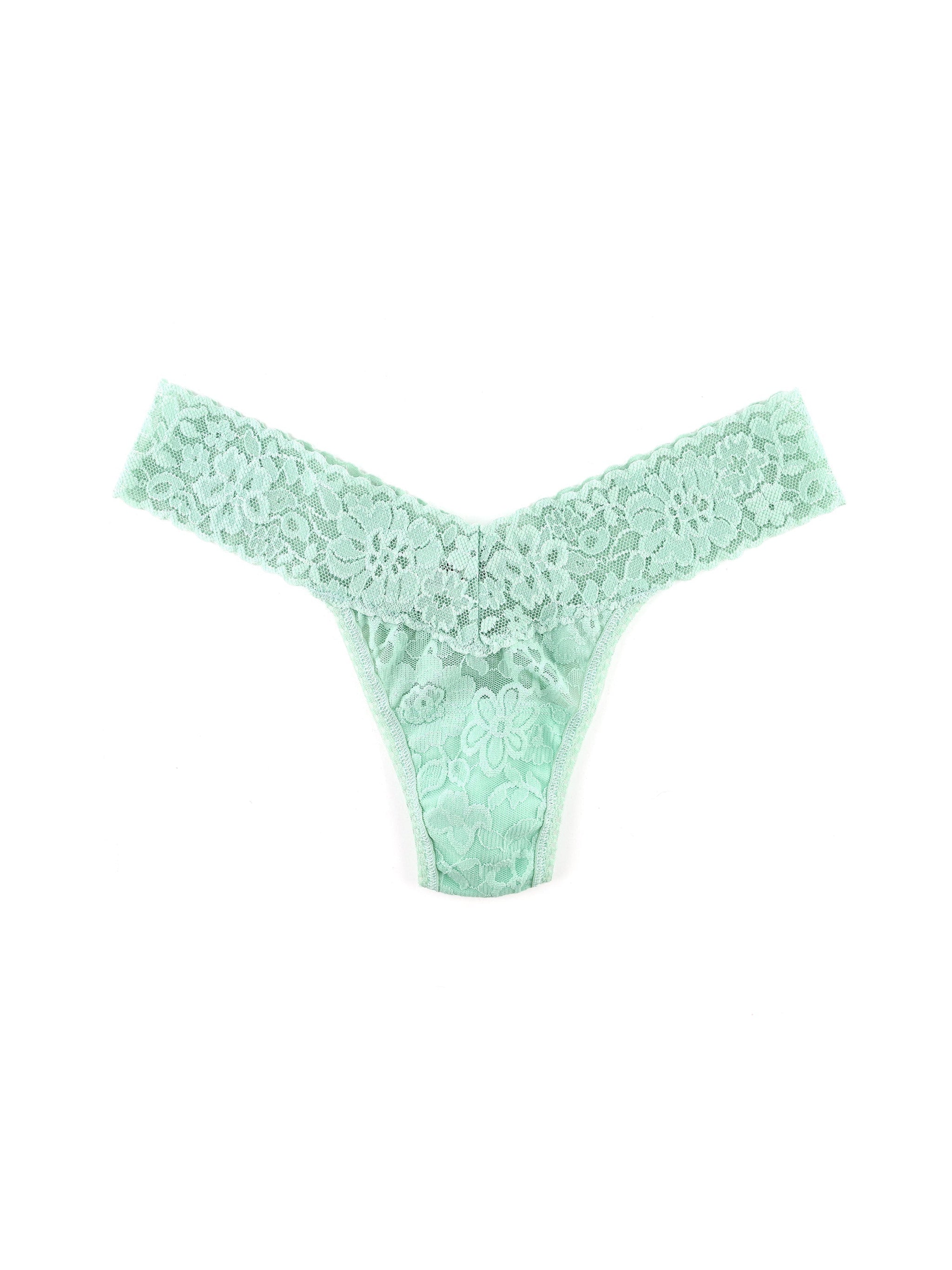 Daily Lace™ Petite Low Rise Thong Cool Sage Sale