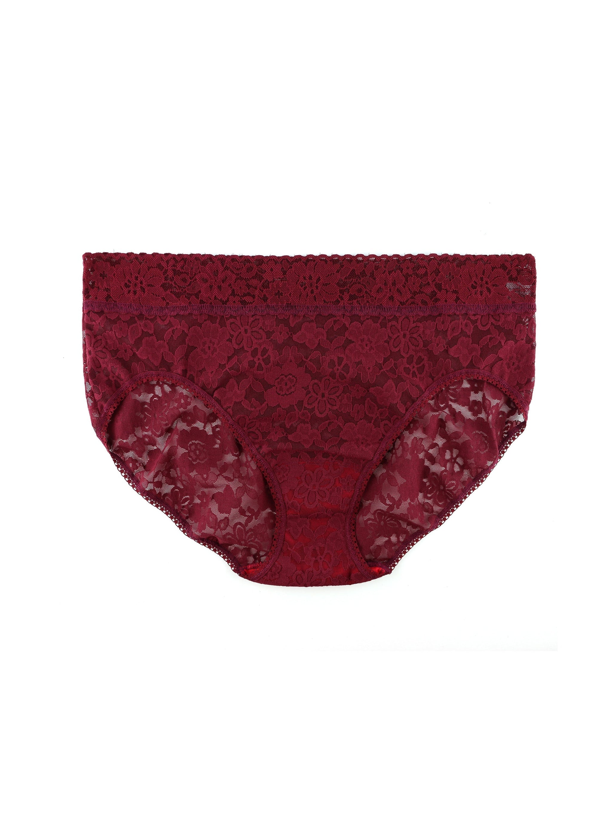 Daily Lace™ Plus Size French Brief Lipstick Red