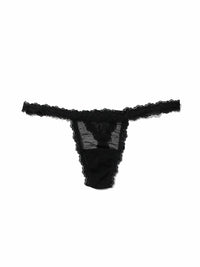 Dotted Tulle Babydoll And G-String Black Sale