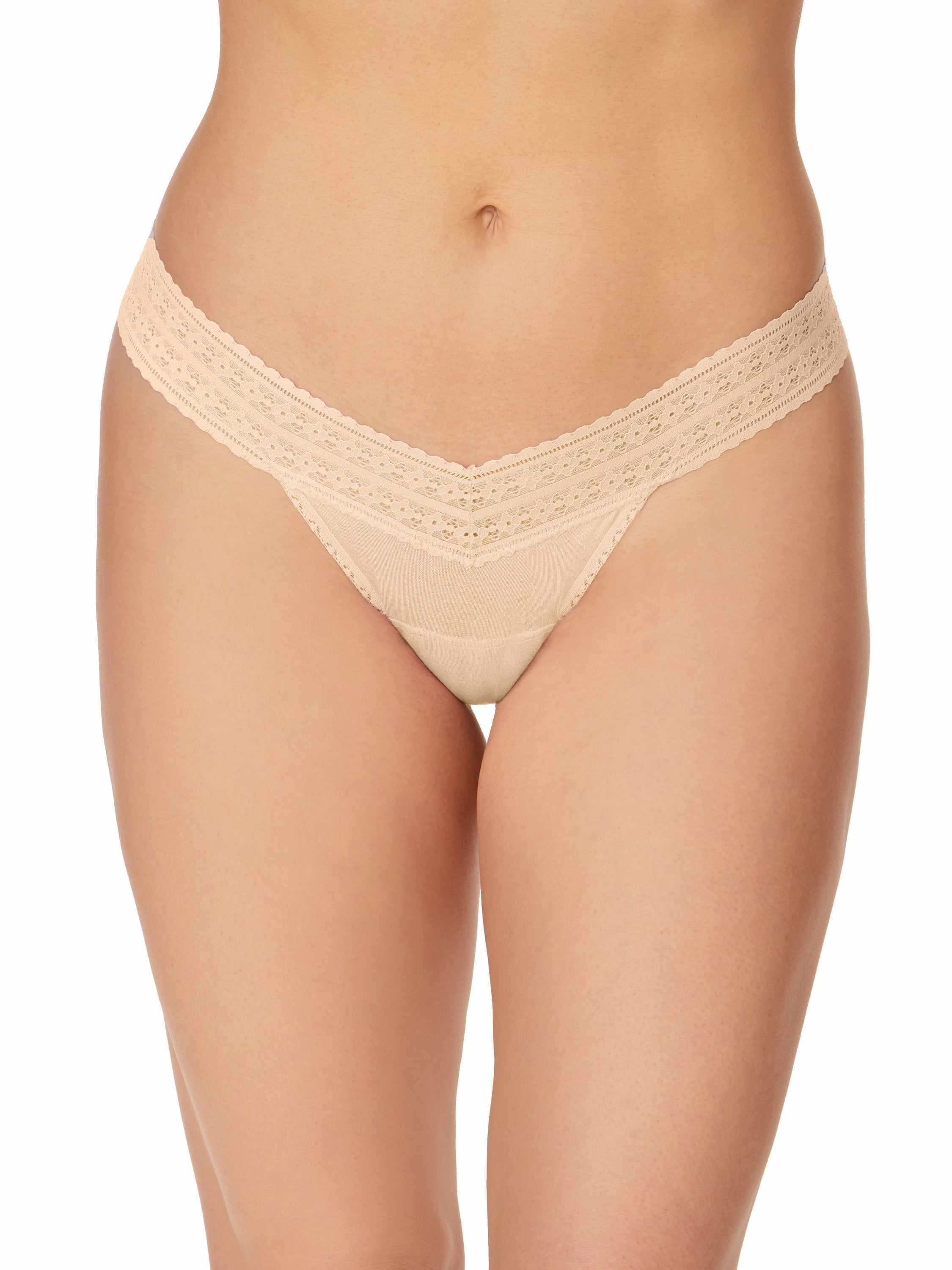 Chai DreamEase™ Low Rise Thong - Front On-Model, Tencel Modal | Hanky Panky
