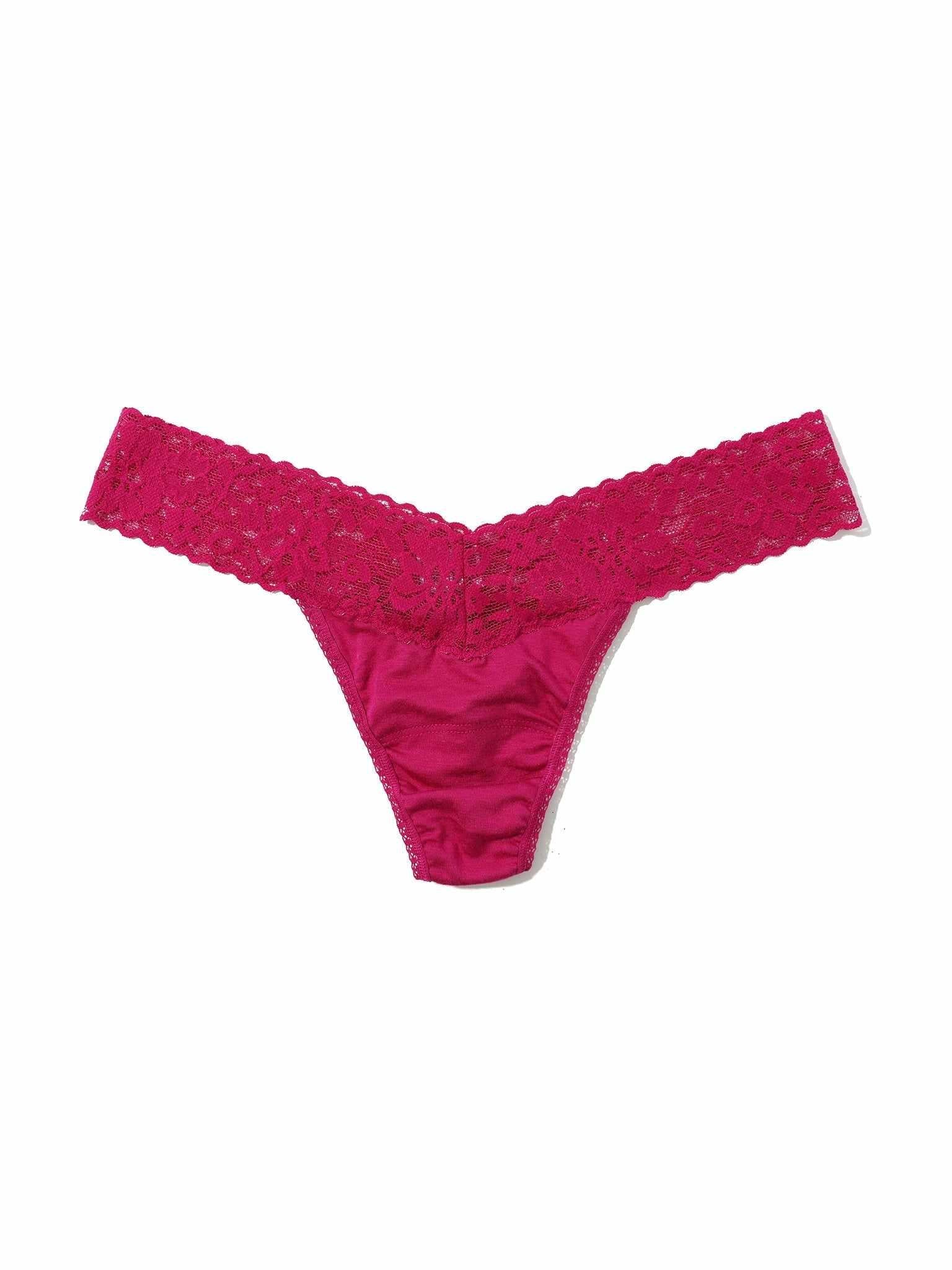 DreamEase™ Low Rise Thong Pink Ruby