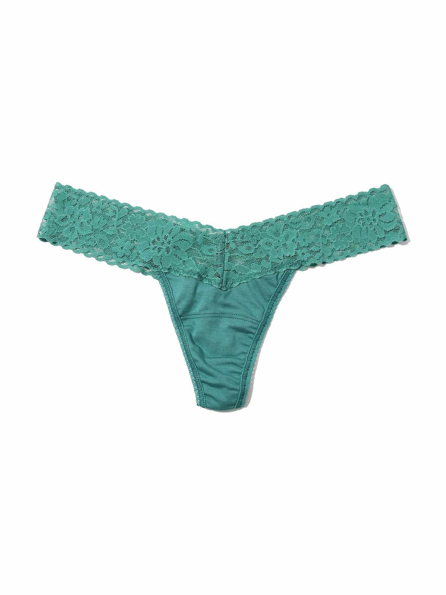 DreamEase™ Low Rise Thong Seaside Green Sale