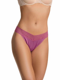 DreamEase™ Original Rise Thong California Raisin Purple