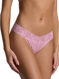DreamEase™ Original Rise Thong Lavender Tea Pink