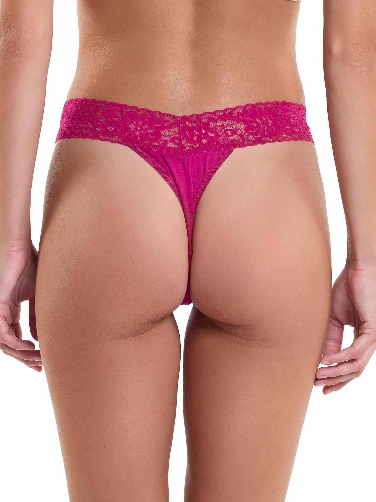 DreamEase™ Original Rise Thong Pink Ruby