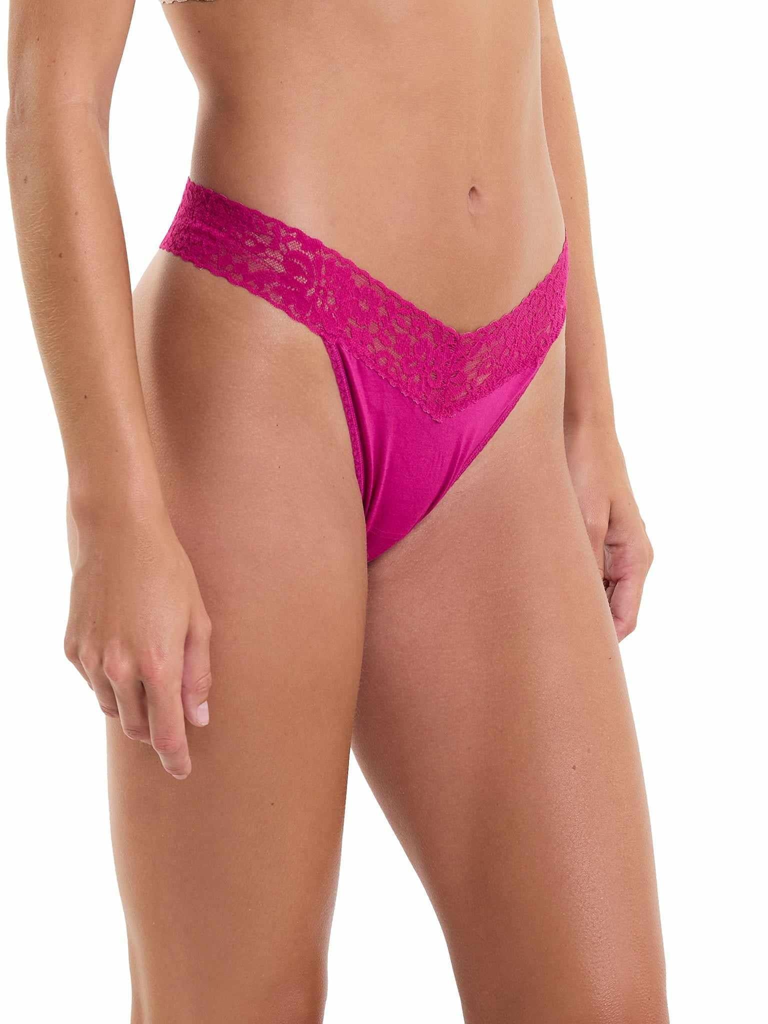 DreamEase™ Original Rise Thong Pink Ruby