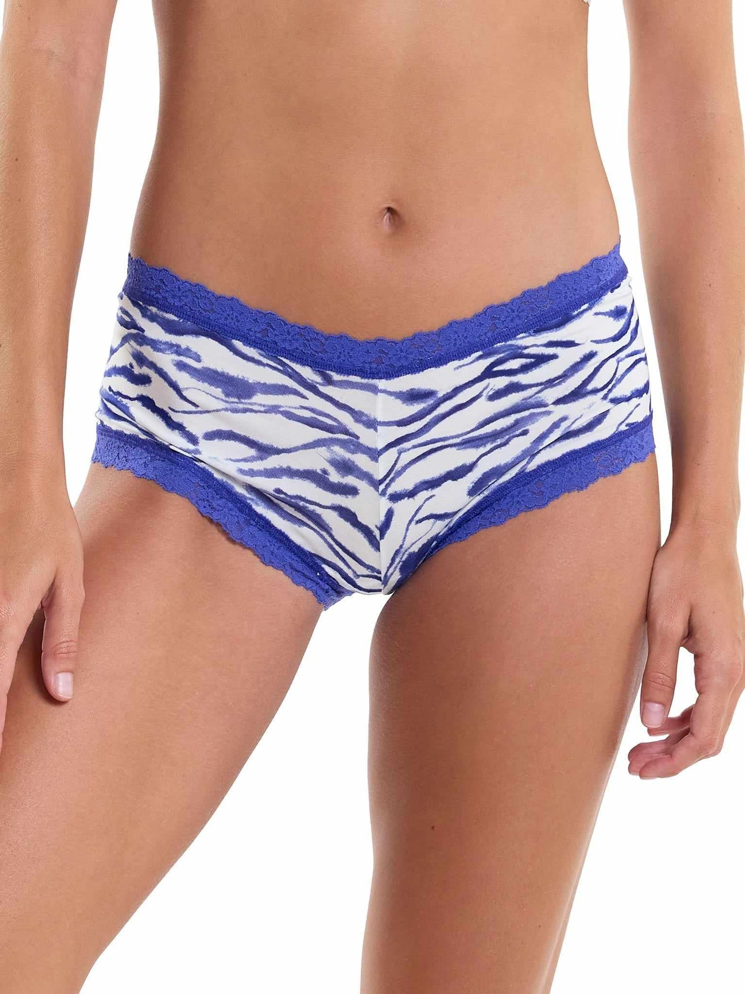 DreamEase™ Printed Boyshort Inked Blue