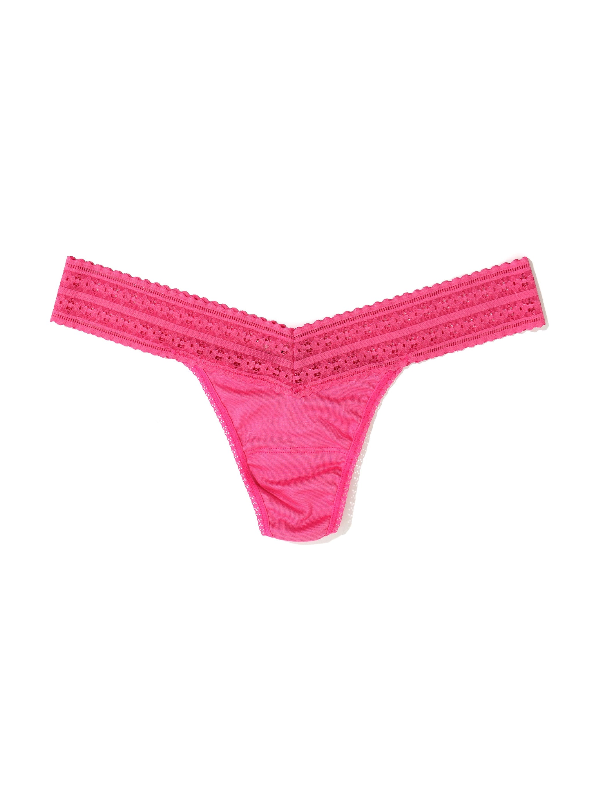 DreamEase™ Low Rise Thong Kiss From A Rose Pink
