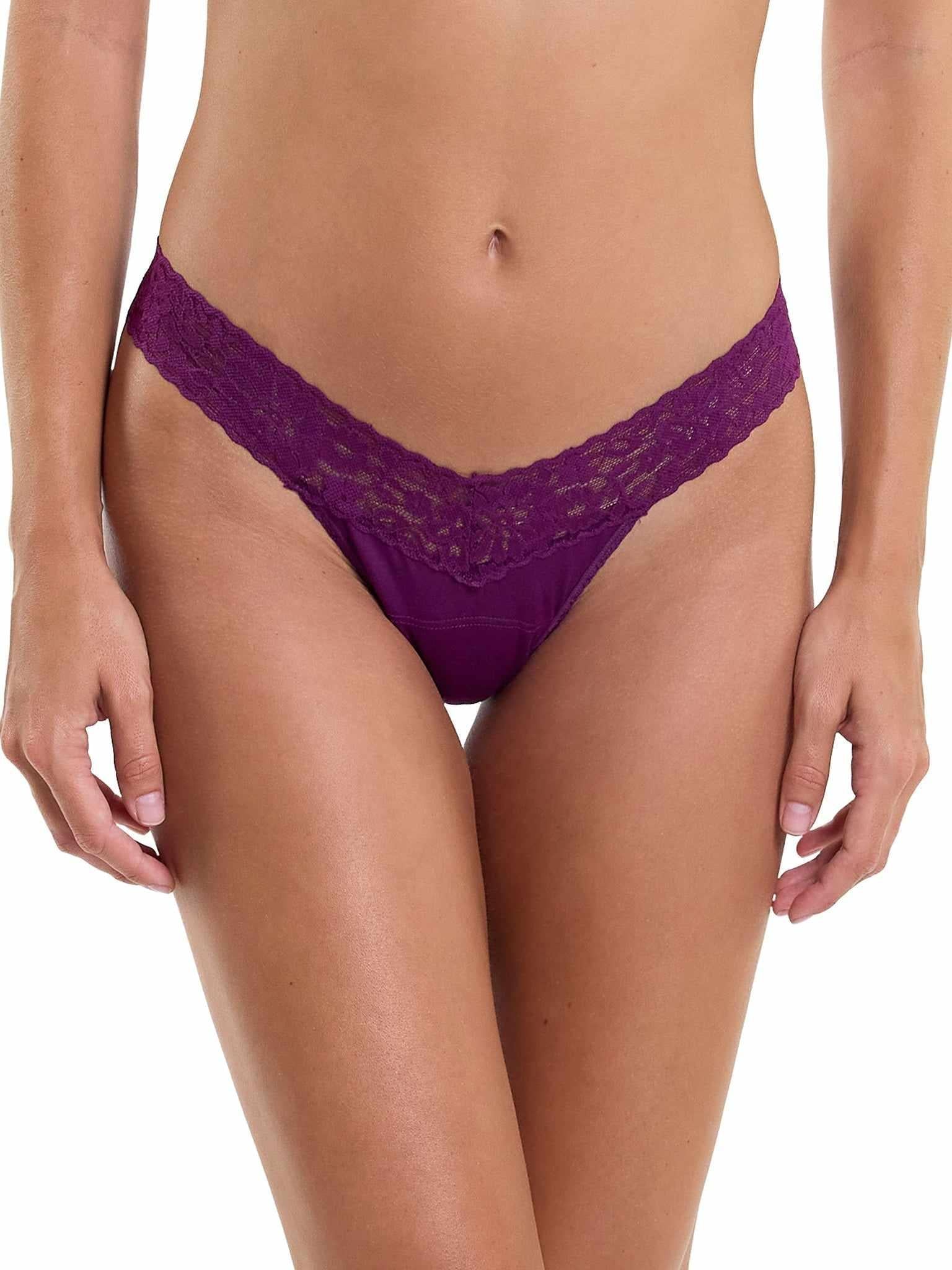 DreamEase™ Low Rise Thong Fine Wine