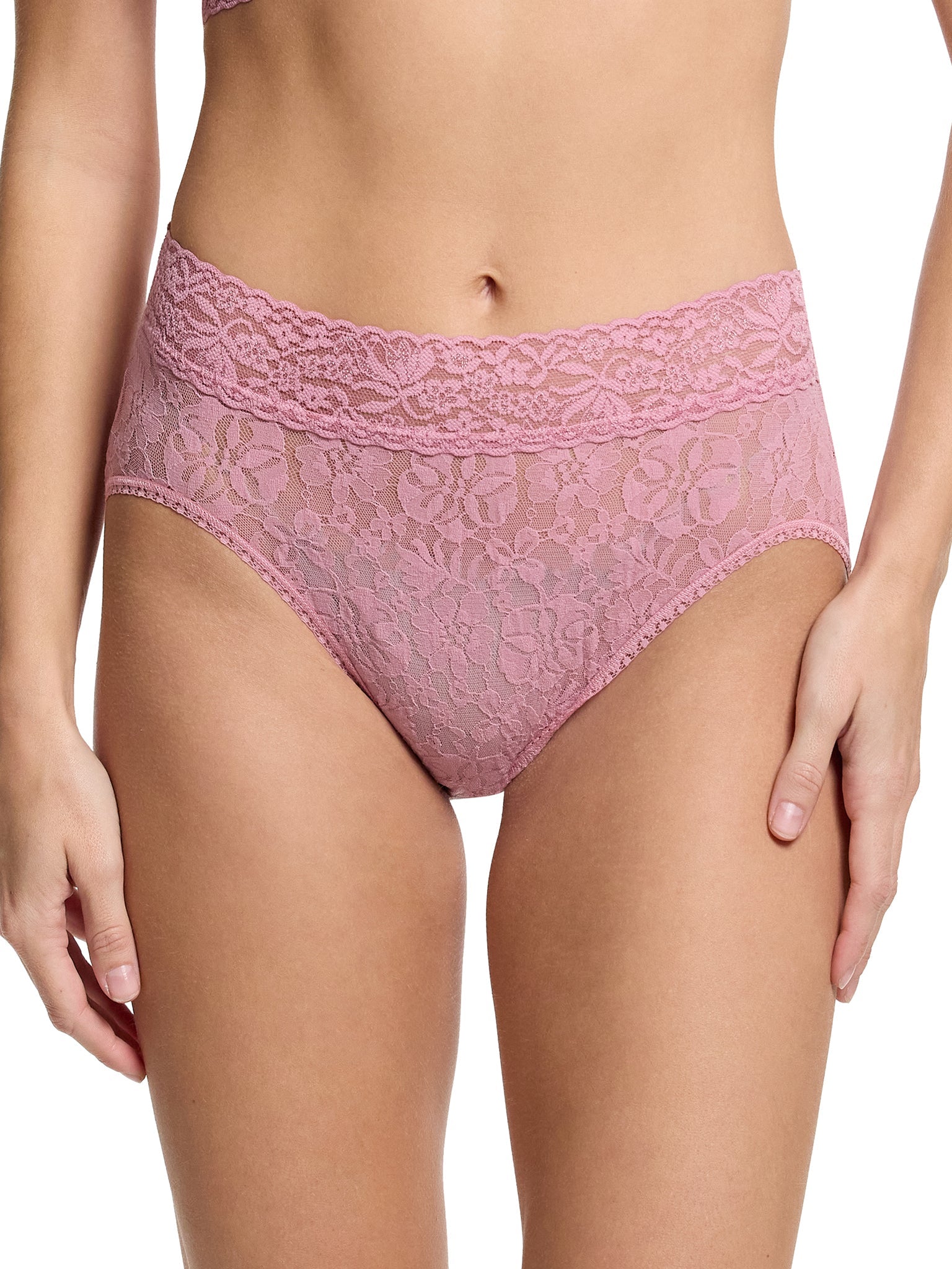 Flora Lace French Brief Mauve Orchid Pink Sale