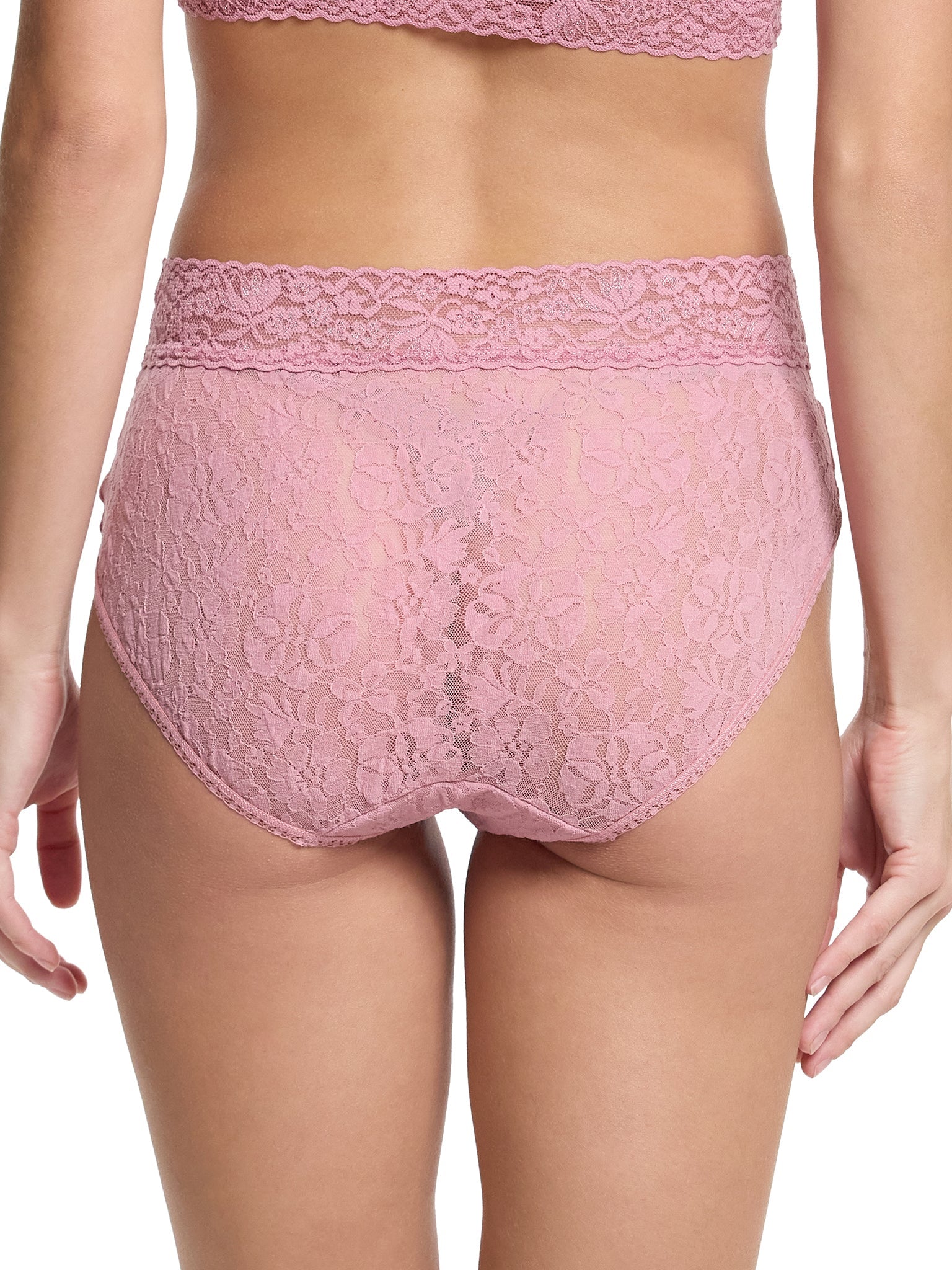 Flora Lace French Brief Mauve Orchid Pink Sale