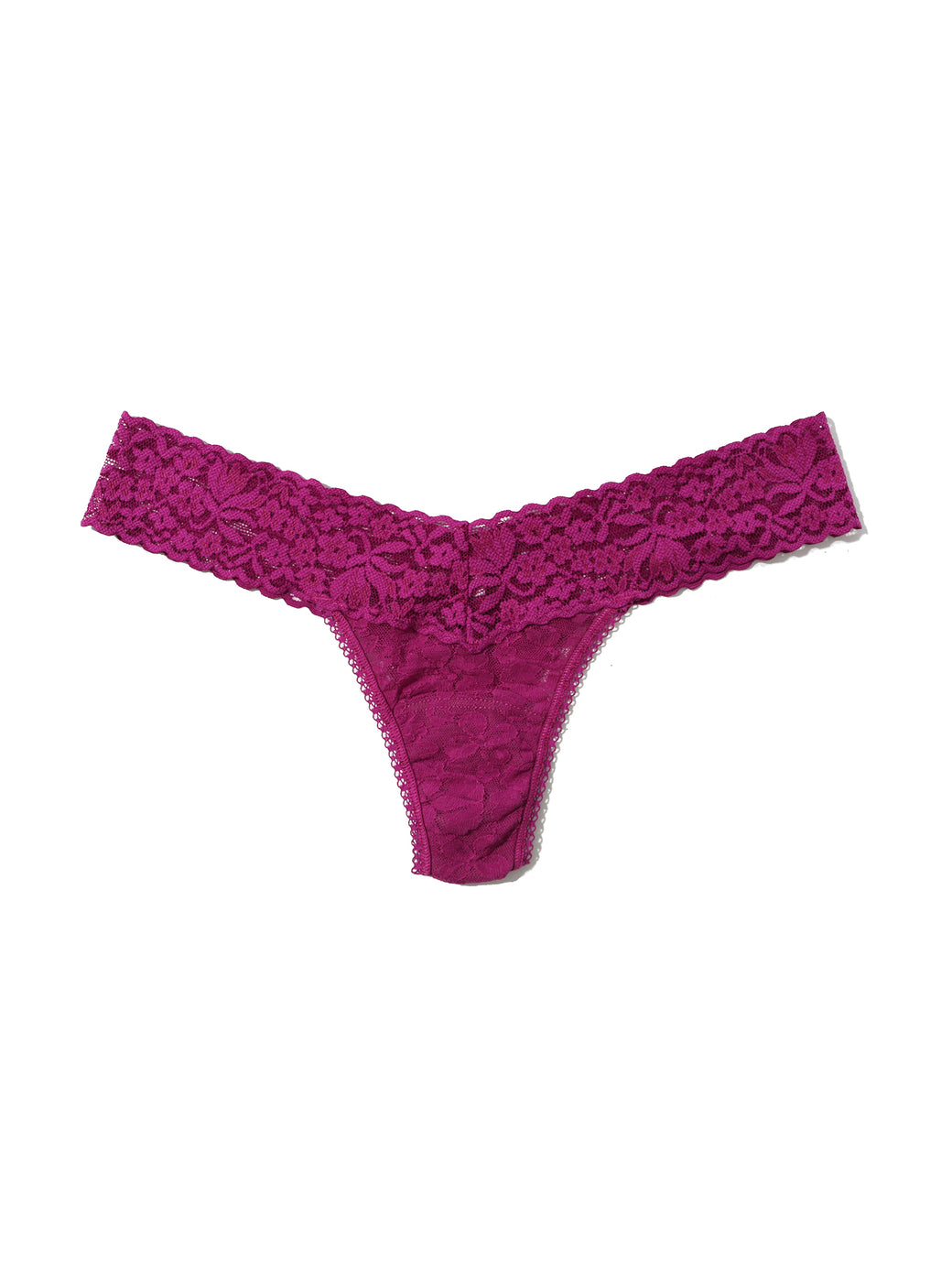 Flora Lace Low Rise Thong Picking Plums Pink  Black Friday Sale