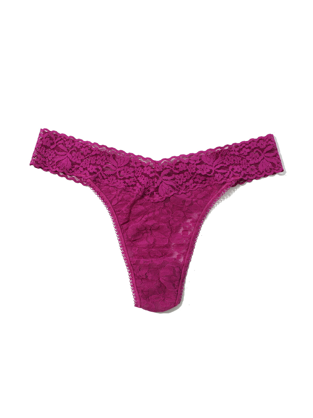 Flora Lace Original Rise Thong Picking Plums Pink Sale