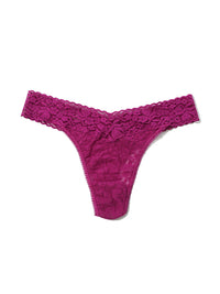 Flora Lace Original Rise Thong Picking Plums Pink Sale