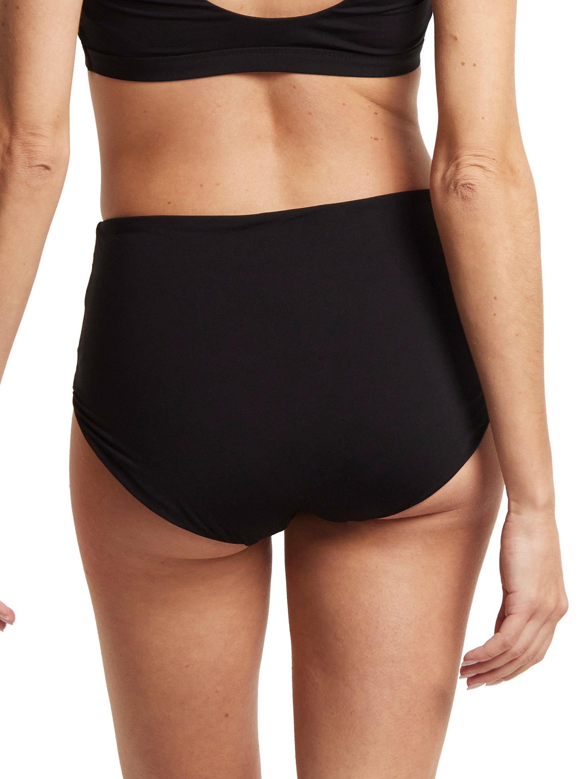 French Brief Swimsuit Bottom Black