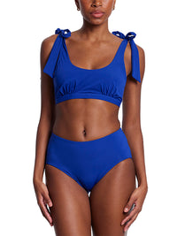 French Brief Swimsuit Bottom Poolside Blue