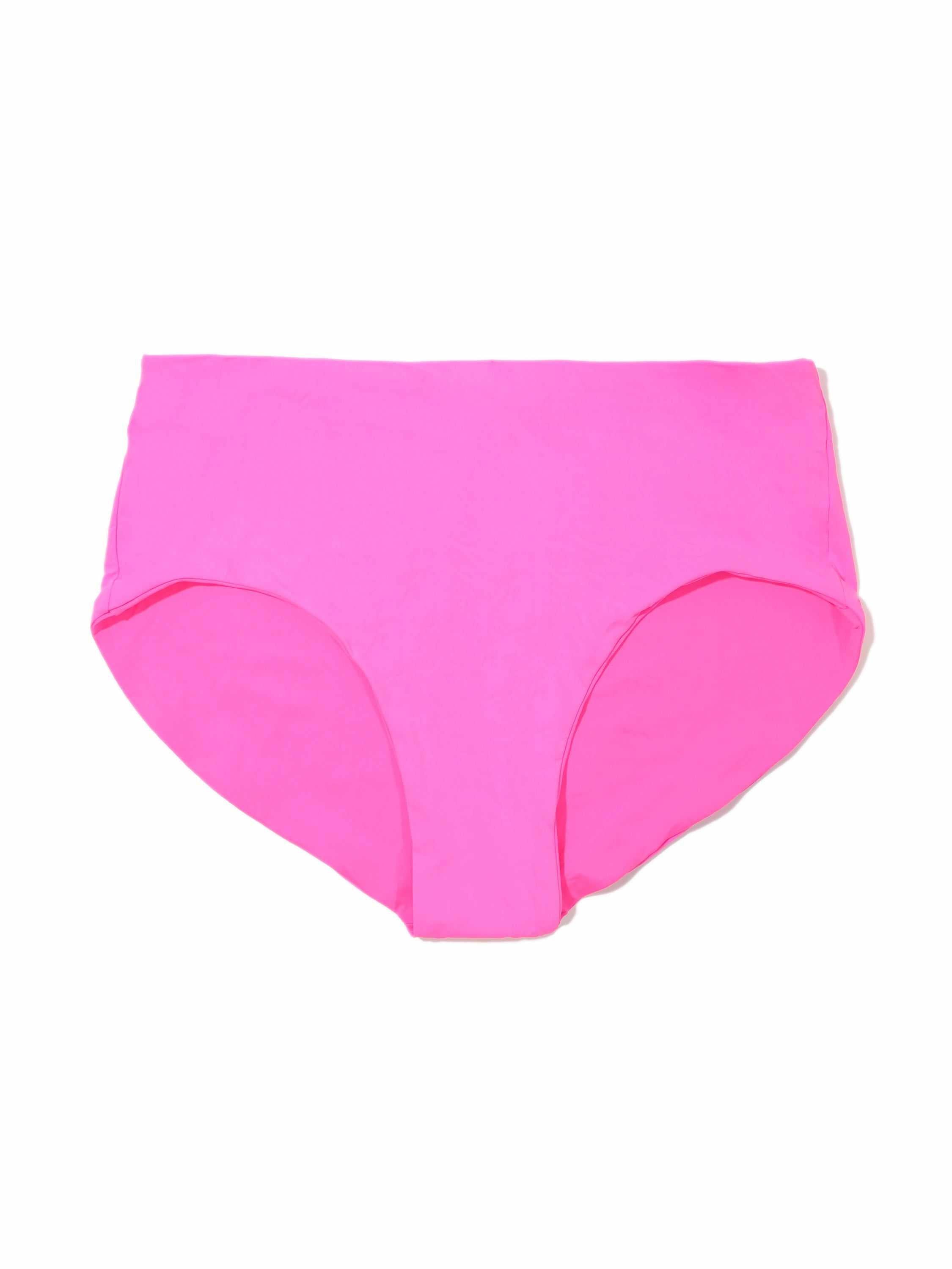 Unapologetic Pink French Brief Swim Bottom - Flat Lay Front View | Hanky Panky