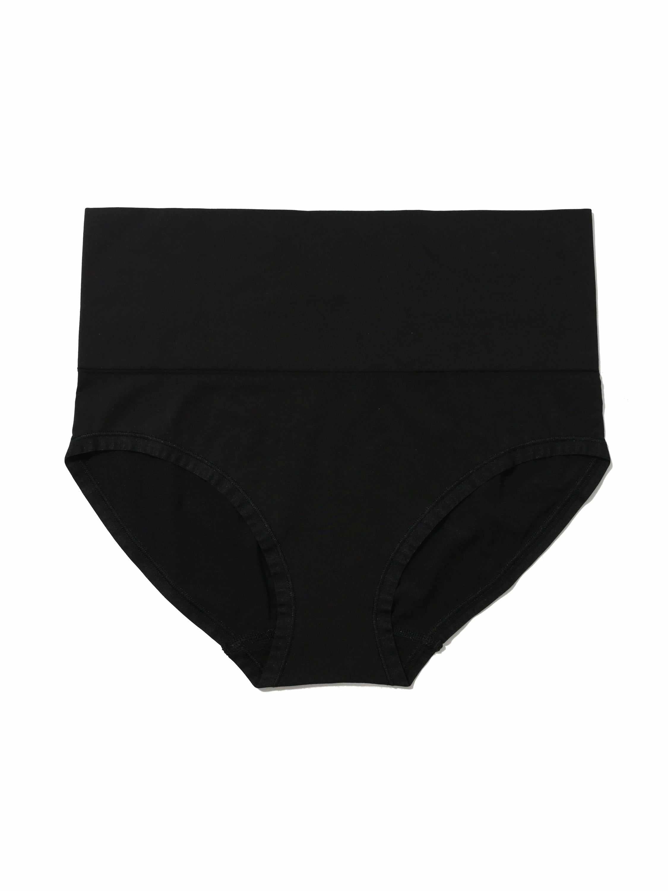 Black HANKY PANKY BODY™ High Rise Boyshort - Flat Lay Front View | Hanky Panky