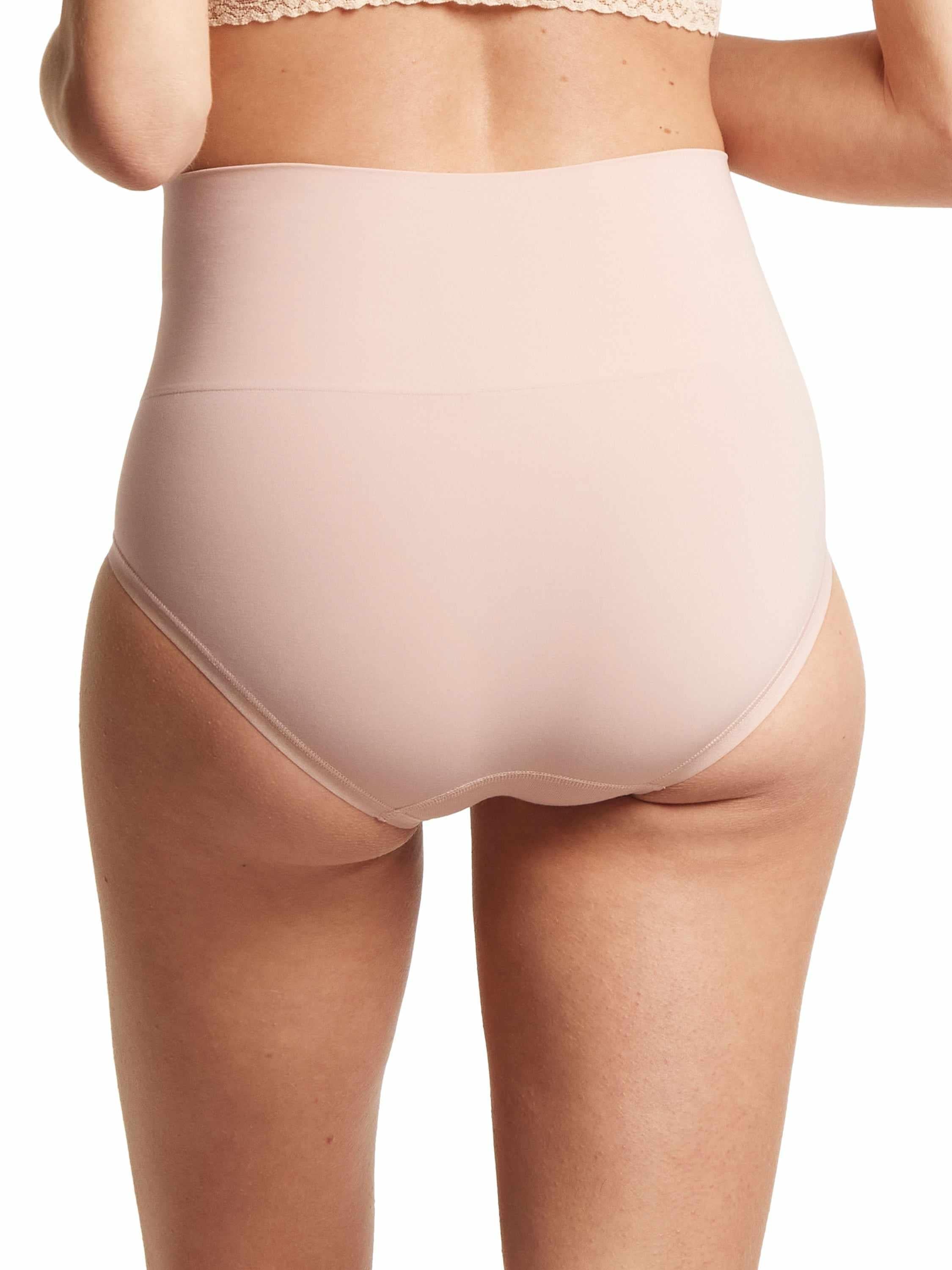 HANKY PANKY BODY™ Boyshort Inner Peace Beige - Back View, Smoothing High Waist Boyshort On Model | Hanky Panky