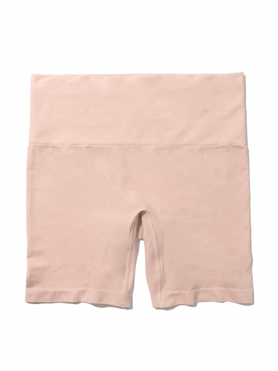 Chai HANKY PANKY BODY™ High Rise Bike Short - Flat Lay Front, Seamless High Waisted Bike Short | Hanky Panky