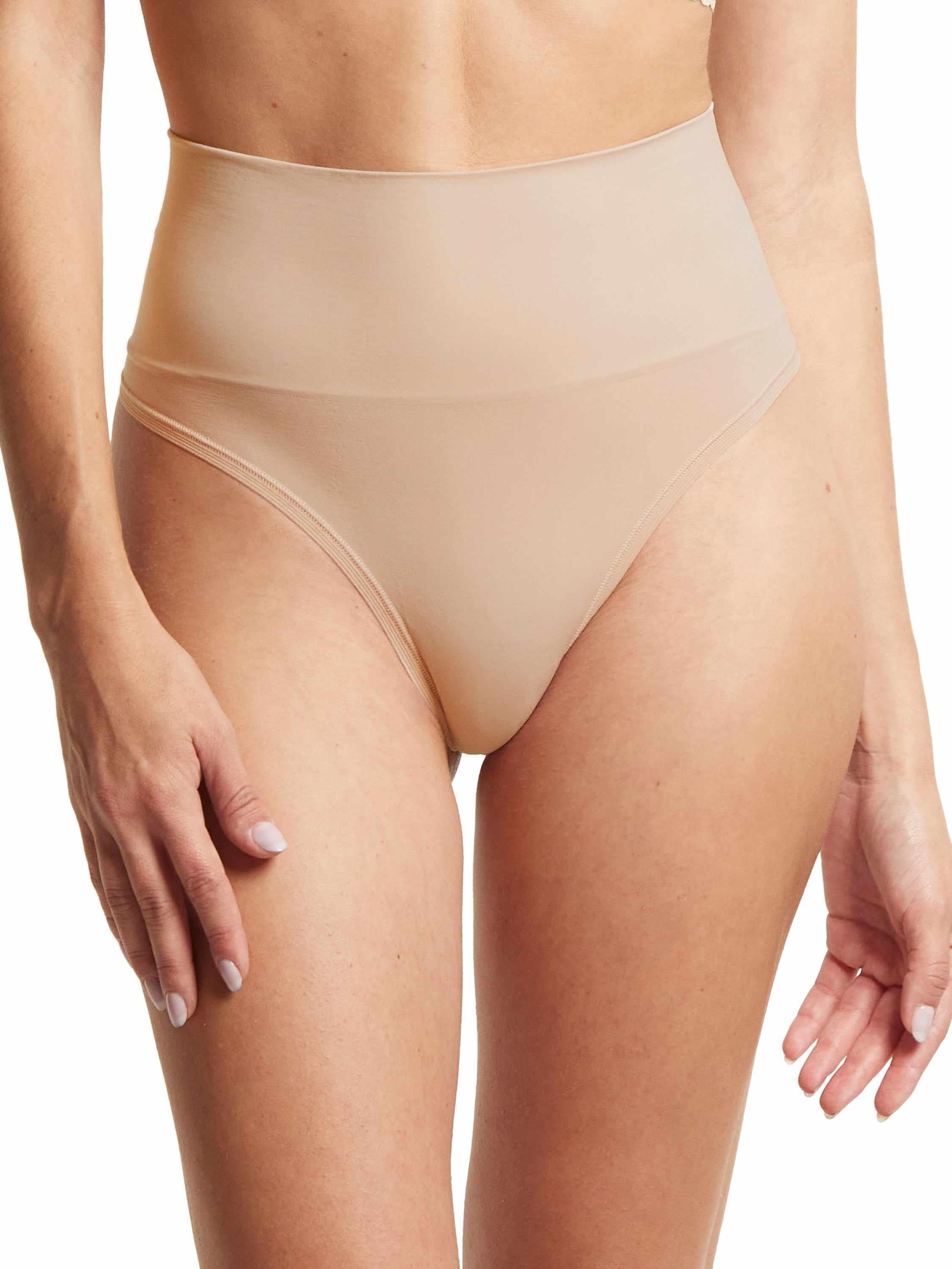 Chai HANKY PANKY BODY™ Seamless Midrise Thong - Front On-Model View | Hanky Panky