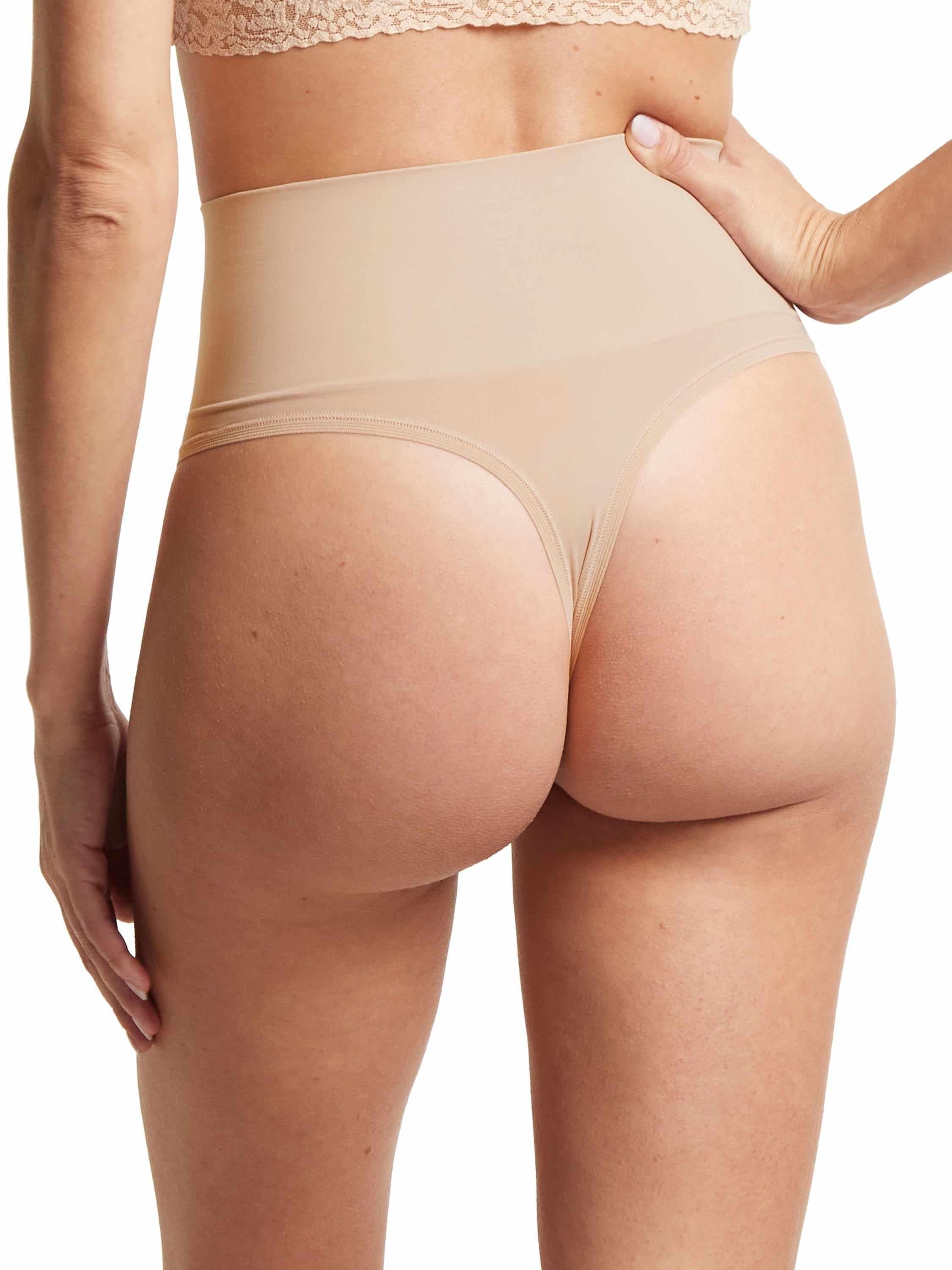 Chai HANKY PANKY BODY™ Seamless Midrise Thong - Back On-Model View | Hanky Panky