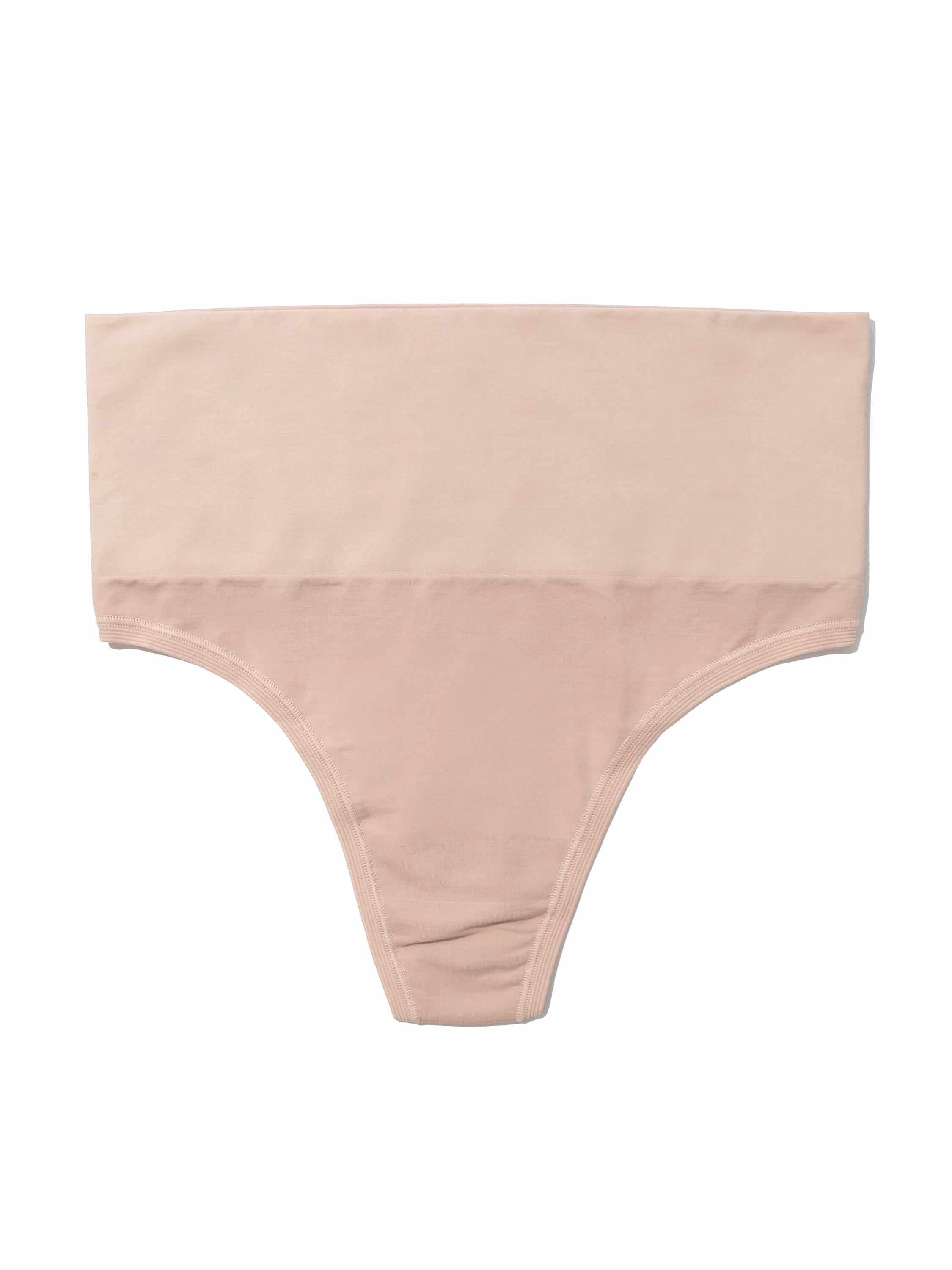 Chai HANKY PANKY BODY™ Seamless Midrise Thong - Flat Lay Front Detail | Hanky Panky
