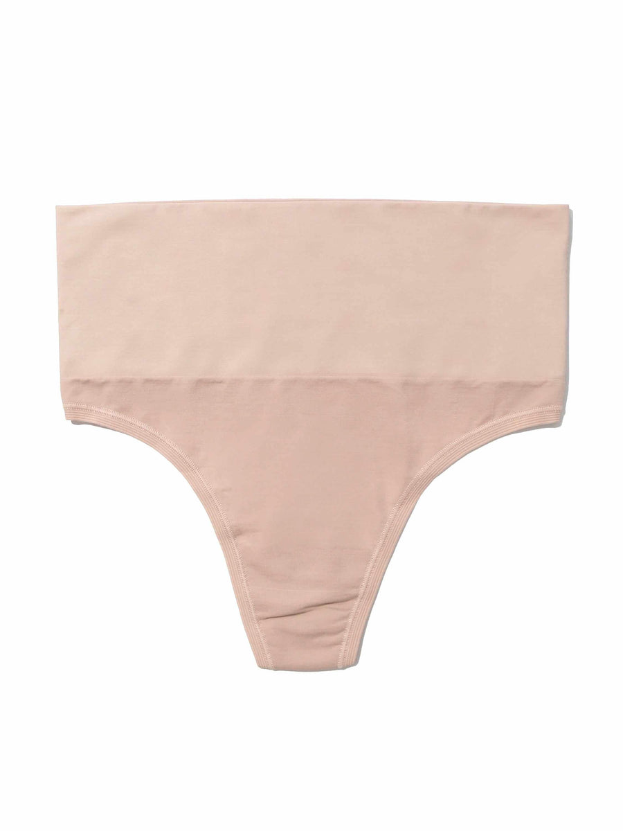 Chai HANKY PANKY BODY™ Seamless Midrise Thong - Flat Lay Front Detail | Hanky Panky