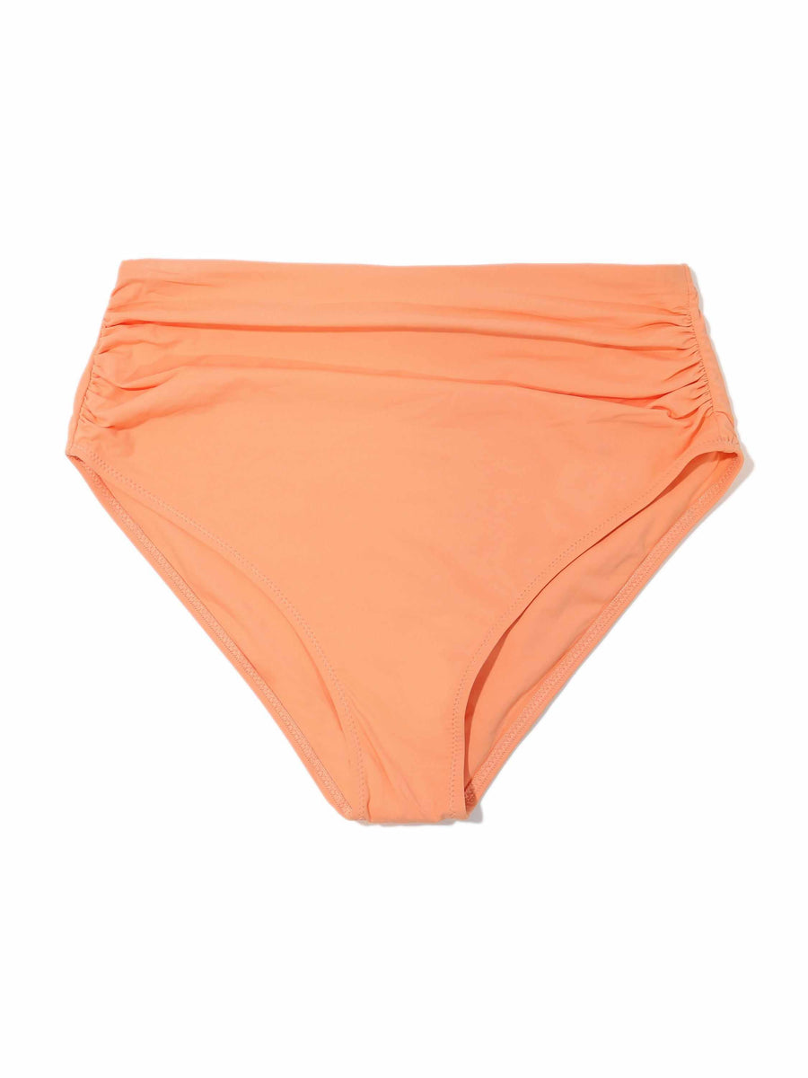Florence Orange High Rise Cheeky Bikini Bottom - Flat Lay Front | Hanky Panky