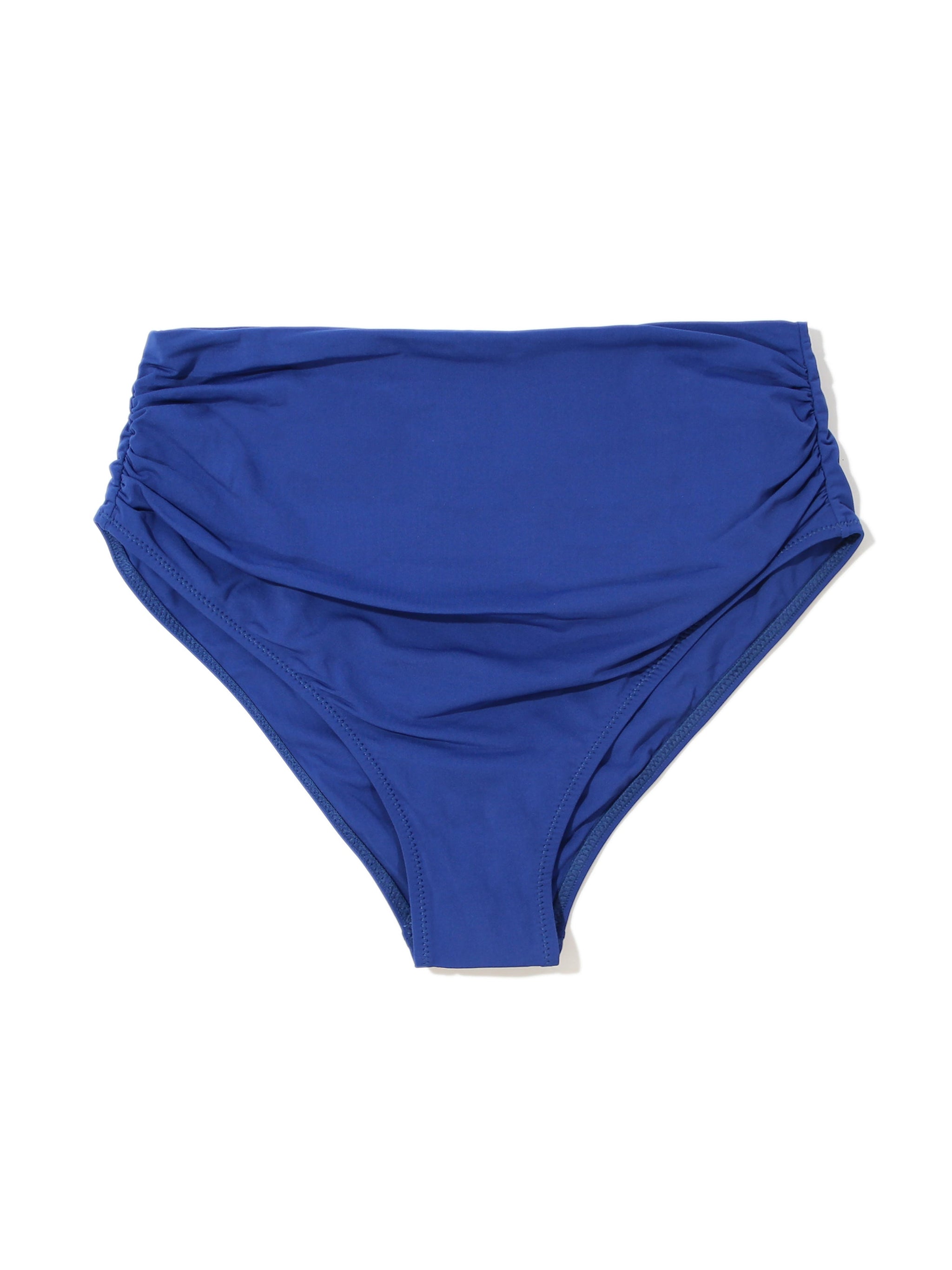 High Rise Cheeky Swimsuit Bottom Poolside Blue