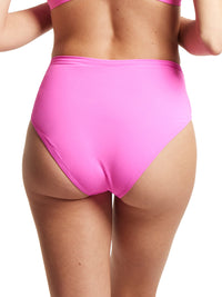 High Rise Cheeky Swimsuit Bottom Unapologetic Pink
