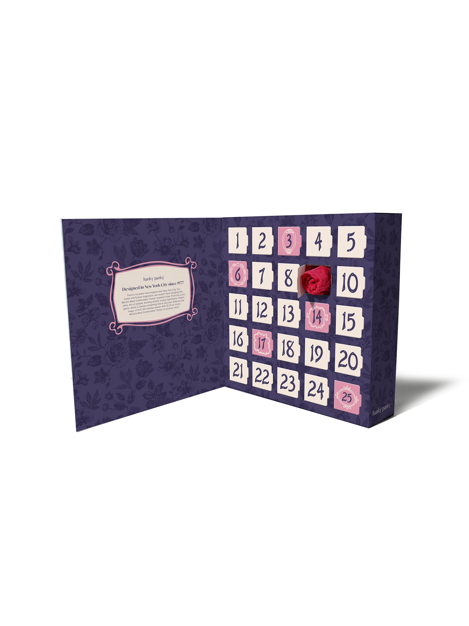 Holiday 25 Pack Original Rise Thongs Advent Calendar