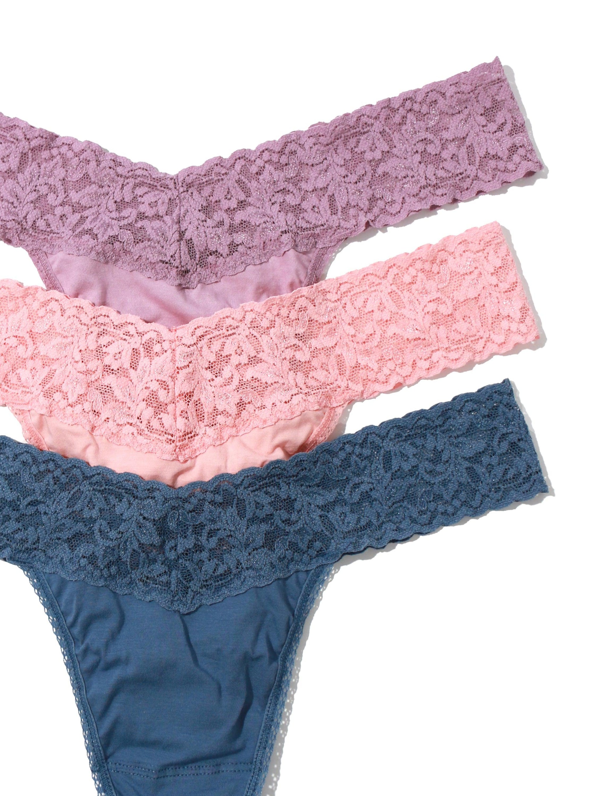 Holiday Cotton 3 Pack Low Rise Thongs Sale